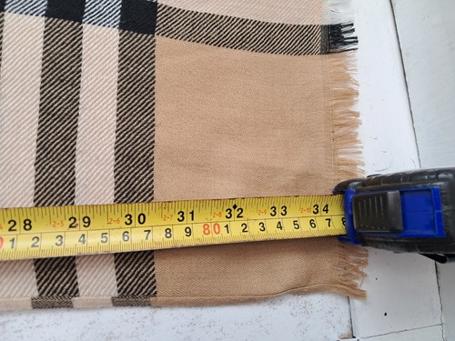 Vintage Burberry London Cashmere Nova Check Shawl/Scarf, Made In Scotland. - Picture 14 of 14