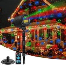 Christmas Laser LED Projector Light Moving Outdoor Landscape Stage Xmas Lamp