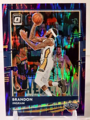 Brendon Ingram 2020-21 Panini Donruss Optic Seismic Blue Prizm #58 Pelicans