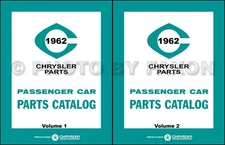 1962 Chrysler Plymouth and Dodge Car Master Parts Book
