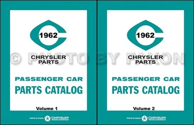 CHRYSLER, DODGE, PLYMOUTH, FAXON AUTO LITERATURE 1962 Chrysler Plymouth and Dodge Car Master Parts Book