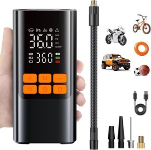 Cordless Portable Air Pump, 150PSI Fast Tire Inflator with Pressure Gauge - NIB