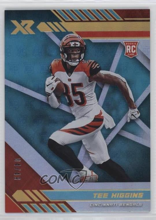 2020 Panini XR Rookie Teal /49 Tee Higgins #110 uk2