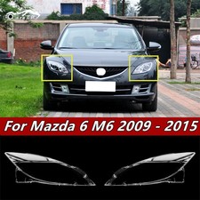 1pair Clear Headlight Lens Cover Fit For Mazda 6 2009-2015 1pair Clear Headlight Lens Cover Fit For Mazda 6 2009-2015