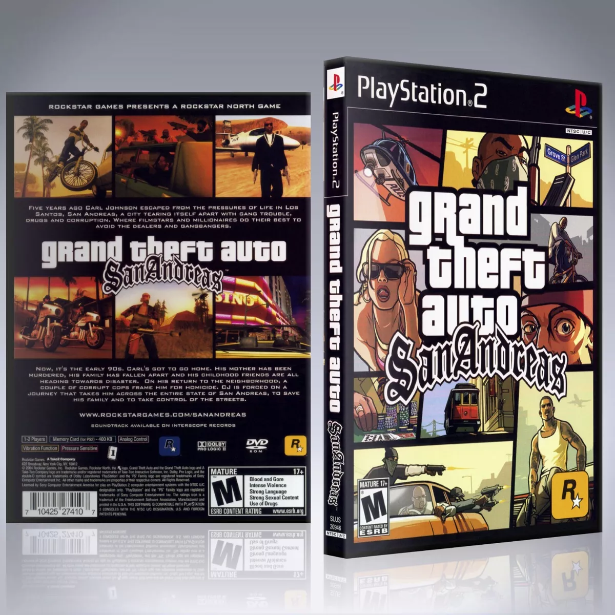 Grand Theft Auto: San Andreas (Sony PlayStation 2, 2004) for sale online