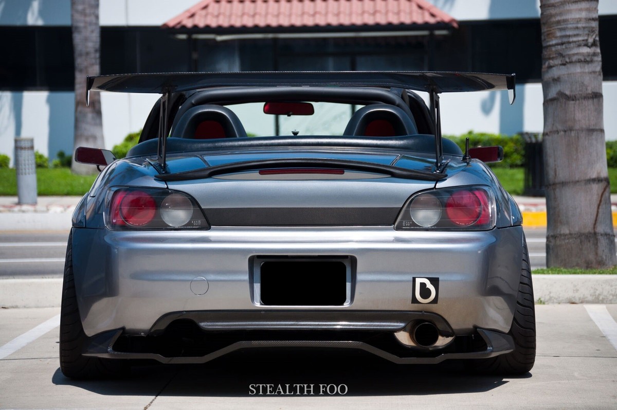 Kit Protection Pare-chocs Pour Honda S2000 (2000-2009) - Jupe Latérale Et Diffuseur Look Carbone