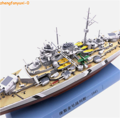 1/1000 Scale WWII German BISMARCK 1941 Battleship Alloy Diecast Model Ornament