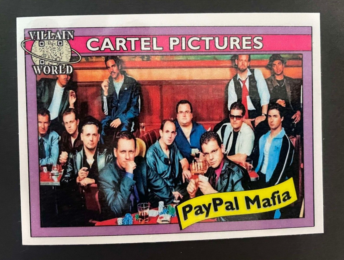 The PayPal Mafia - Villain World Cards - Homemade Political Trading Cards!