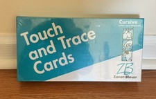 ZANER-BLOSER TOUCH AND TRACE LETTER CARDS CURSIVE NEW NIB KINESTHETIC-TACTILE