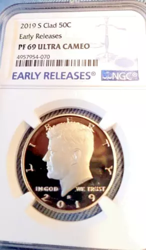 2019 S Clad Kennedy Half Dollar Proof PF69 Ultra Cameo NGC Early Releases