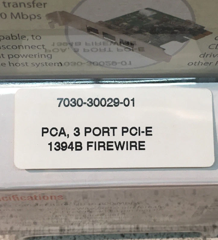 StarTech 3-Port PCI-E 1394b FireWire -800 Card - Image 2 of 2