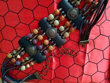 women decorative belt with gems vintage