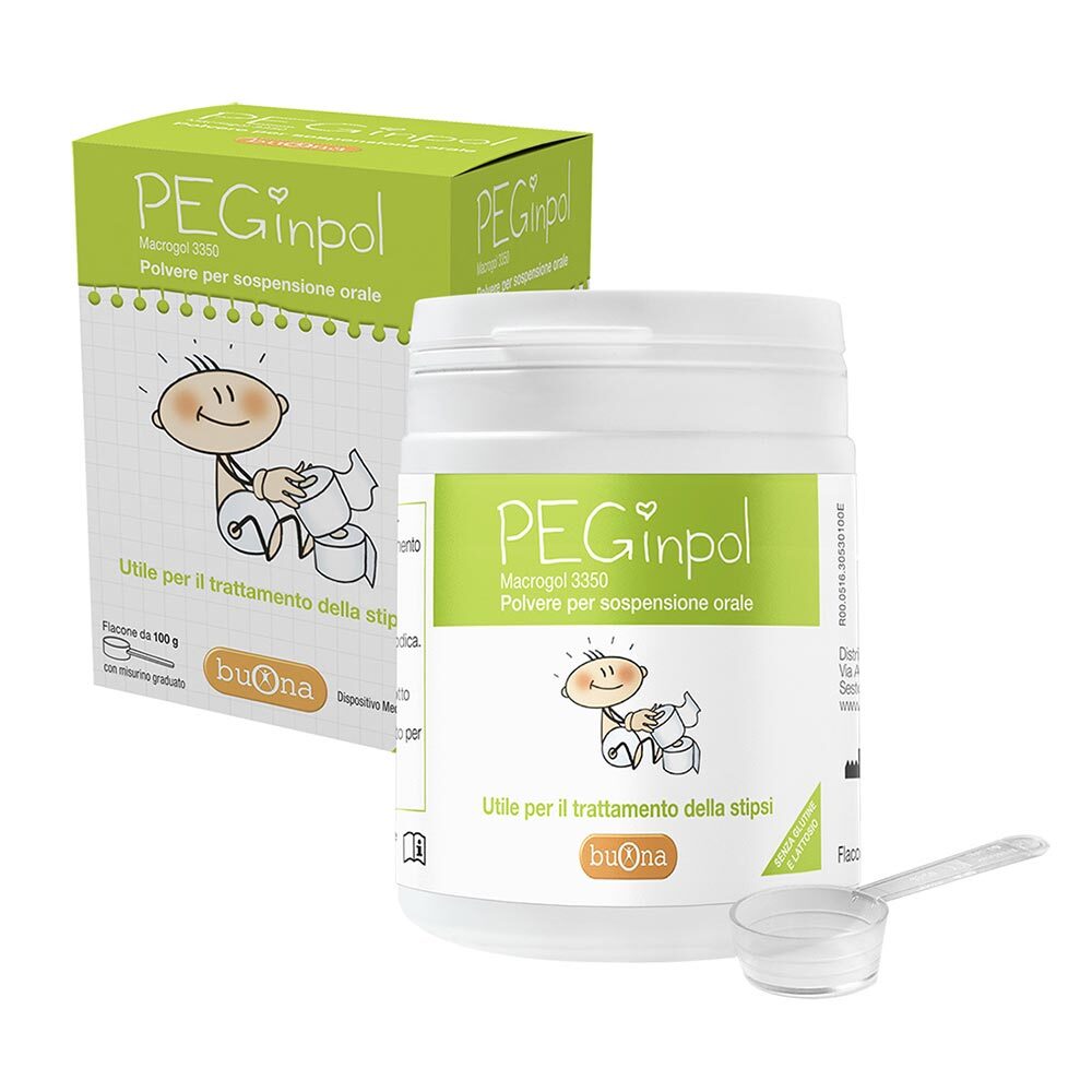 Steve Jones PEGinpol Macrogol 3350 Sospensione Orale, 100g