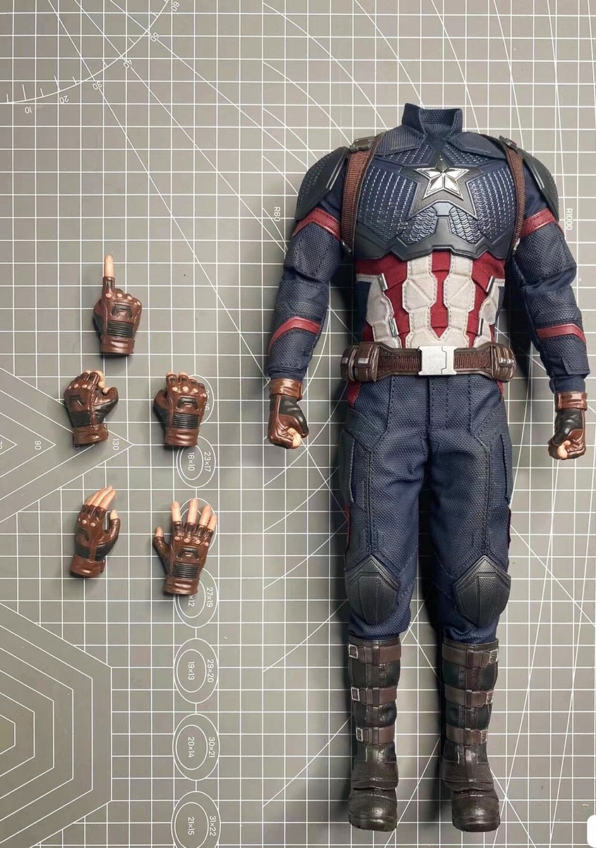 1/6 Body Figure Hands Hot Toys HT Avengers Endgame Captain America
