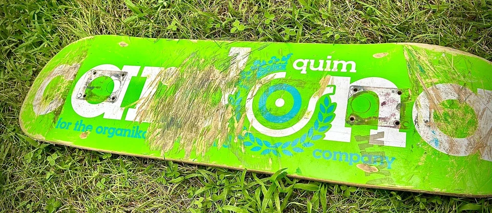 Rare Vintage Organika skateboard Company Quim Cardona Deck  - Image 2 of 3