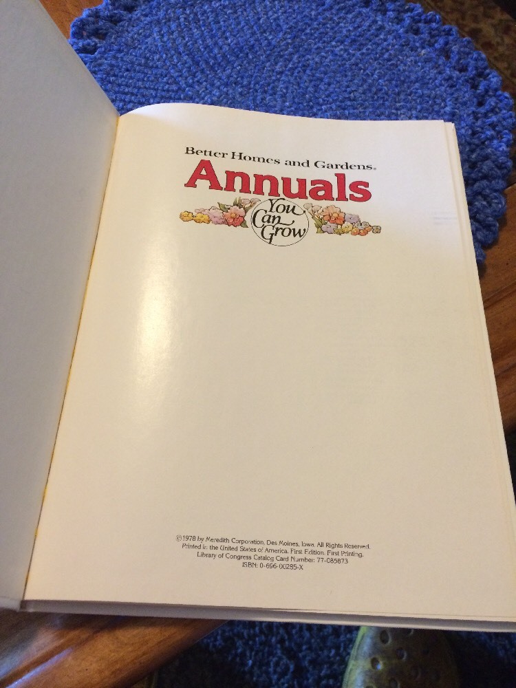 Better Homes and Gardens Annuals You Can Grow Gardening Reference eBay