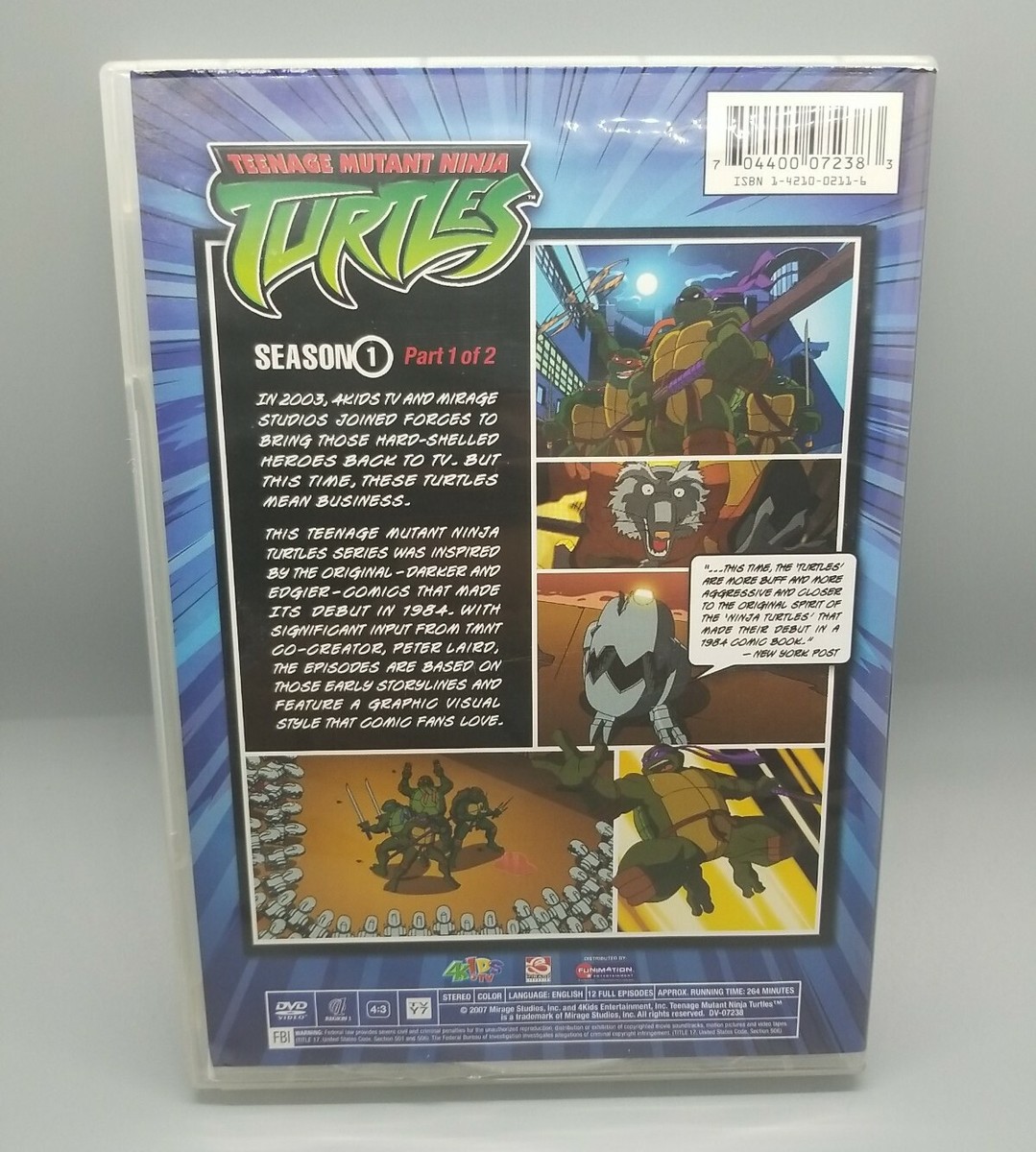 Teenage Mutant Ninja Turtles - Season 1: Vol 1 (DVD, 2-Disc Set