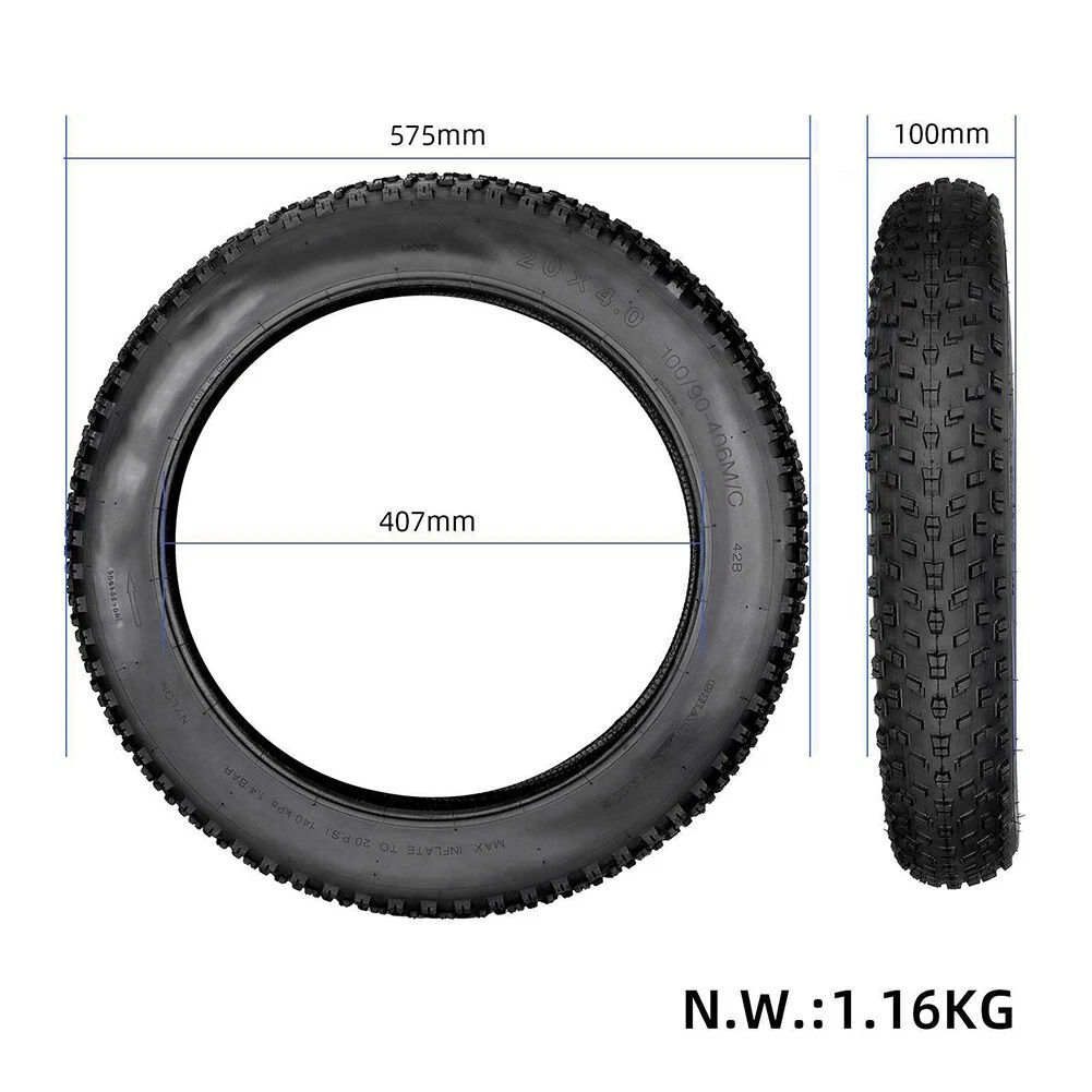 High Performance 20x4 0 4 9 Inch Fat Big Tyre for Mountain Bike Snow Bike Ebike