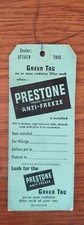 Garantía anticongelante Prestone vintage e instrucciones de uso 1954-1960 con alambre