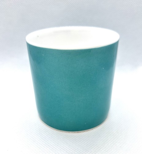 Vtg Susie Cooper Wedgewood Coffee Cup & Saucer Snowdrop Pattern Teal - Picture 5 of 13