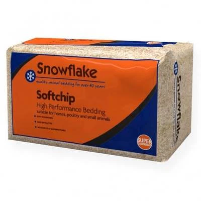 Snowflake Softchip High Performance Bedding, Shavings, Wood Chip 18-20kg