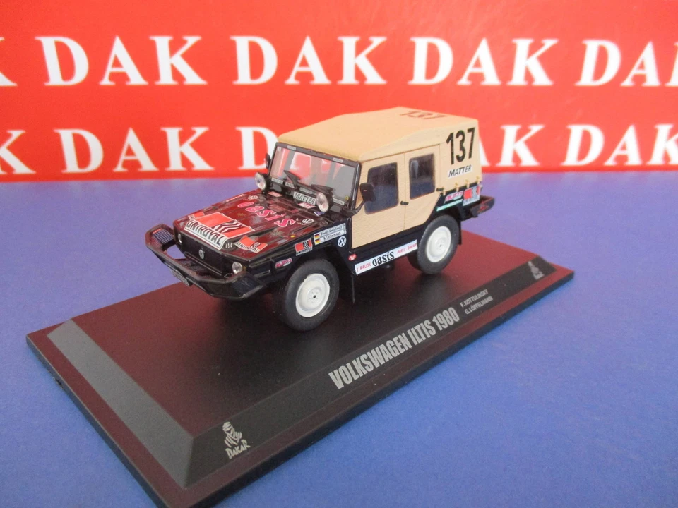 Die cast 1/43 Modellino Auto Volkswagen Iltis Rally Paris Dakar 1980 - Immagine 2 di 4