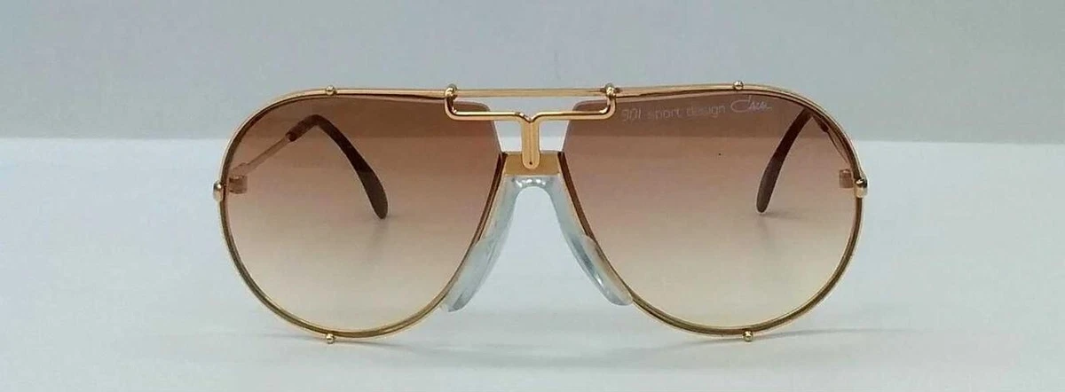 Lunettes De Soleil Cazal Vintage, Monture Dorée, Fabriquées En Allemagne, Occasion