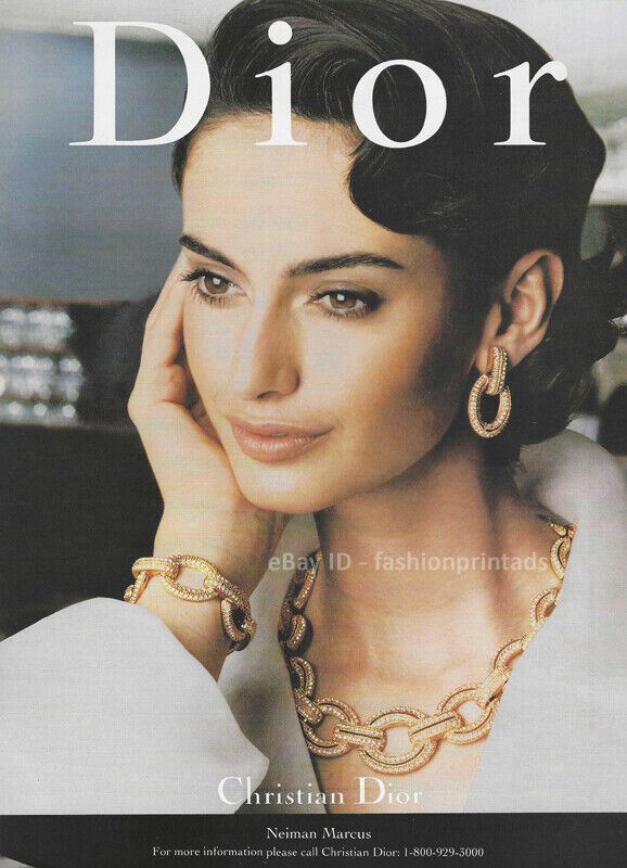 Vintage DIOR Jewelry 1-Page Magazine PRINT AD Spring 1996 NURI