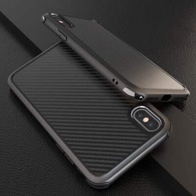 ShockProof Kohlefaser Design Hülle Cover für iPhone 7 8 XS MAX XR 11 12 PRO MAX