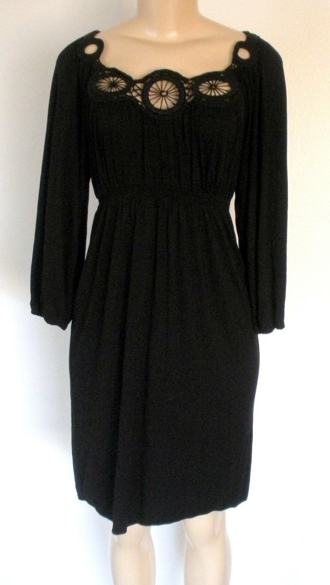 black jersey dress knee length Tank Swing Dress