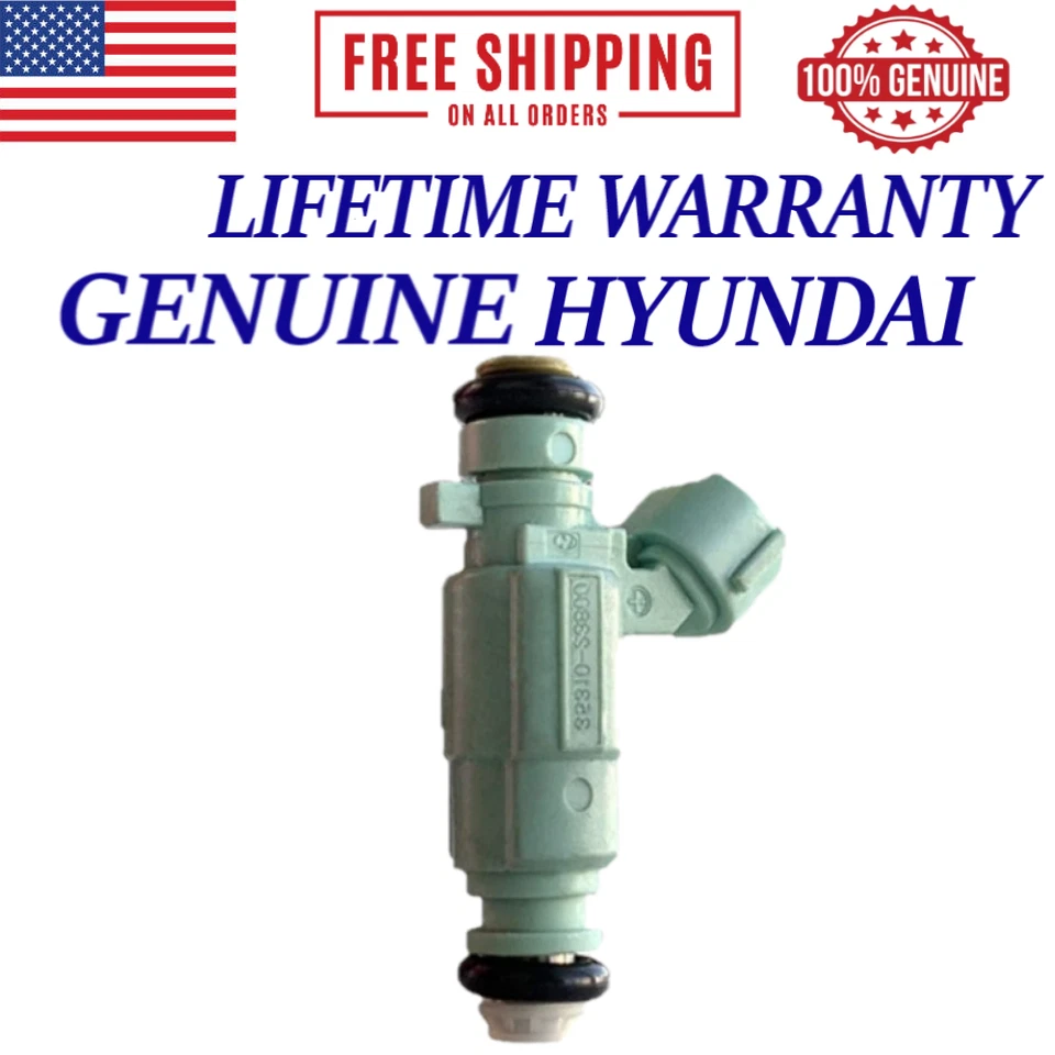 Paquete de 4 inyectores de combustible OEM para Kia Spectra5 2008, 2009 2,0 L I4 #35310-23800 Foto 2 de 2