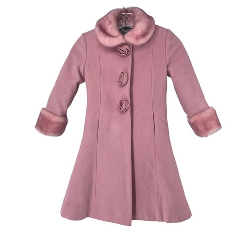 Rothschild Pink Faux Fur Trimmed 