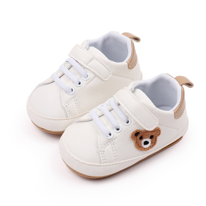Learning to Walk Shoes Bear Embroidery First Walkers Casual Shoes eBay