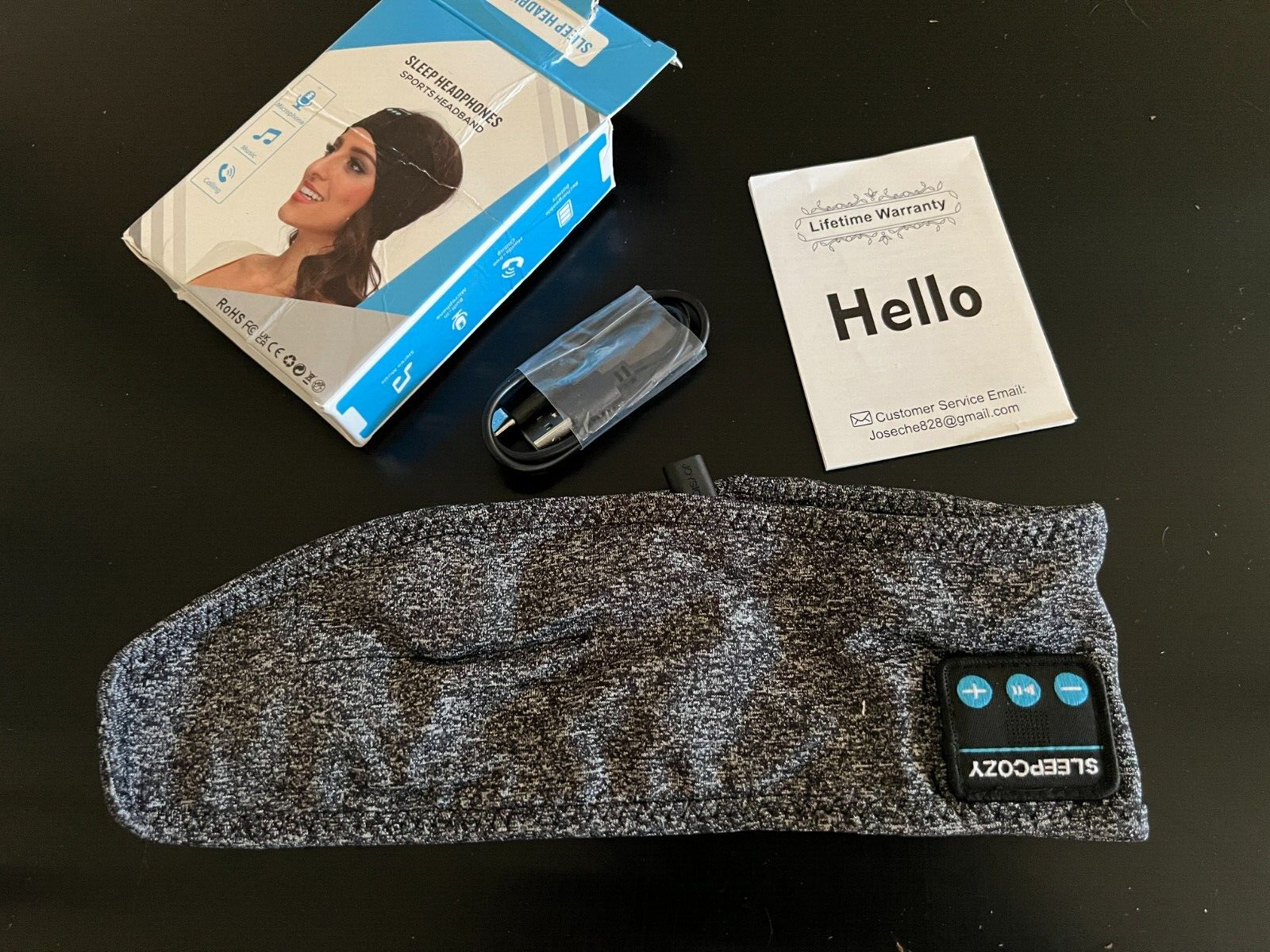 Sleep Headphones Wireless, Bluetooth Sports Headband Headphones-image