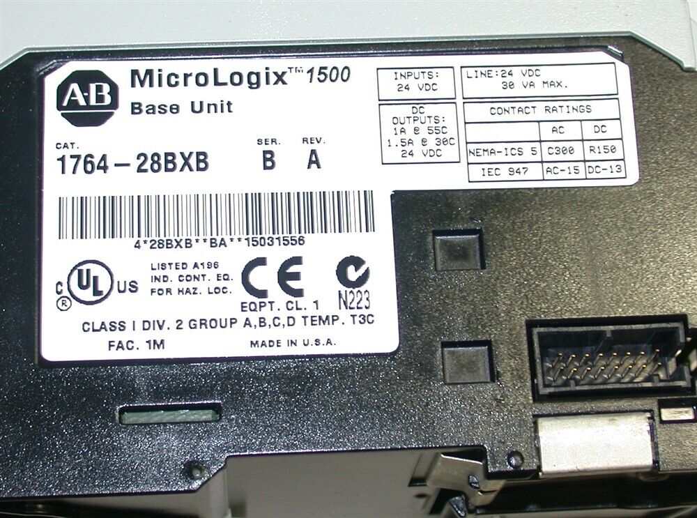 Allen Bradley PLC Controller Micrologix 1500 System | eBay Allen Bradley PLC Controller Micrologix 1500 System | eBay