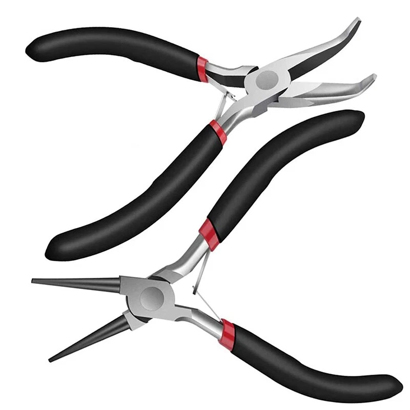 Curved chain nose pliers deals