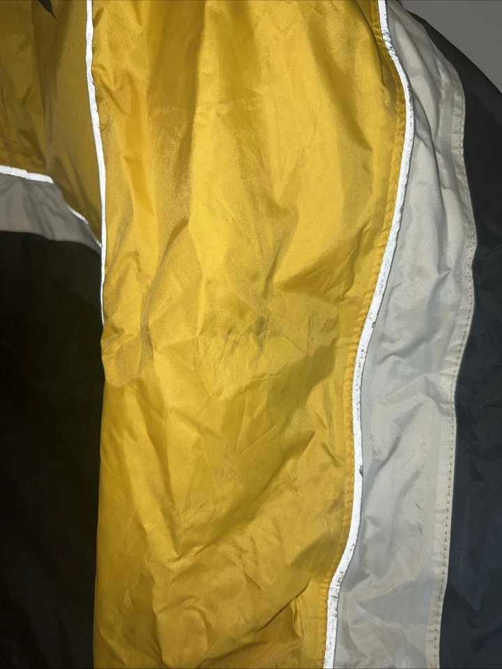 Tour Master Defender Rainsuit Jacket Mens XXL Black Yellow Full Zip Moto Read - Image 4 of 4
