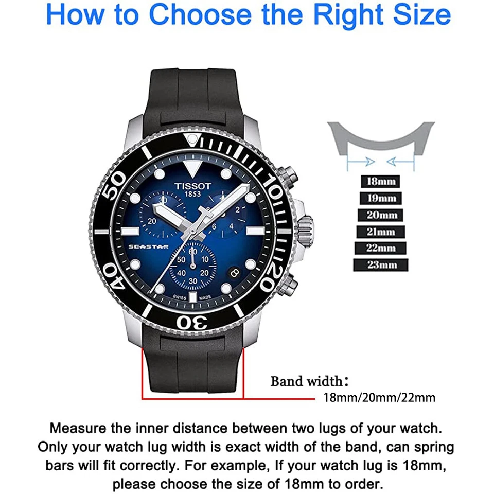 Correa de reloj de acero inoxidable con lazo milanés de ajuste rápido de 18 mm 20 mm 22 mm Foto 2 de 4