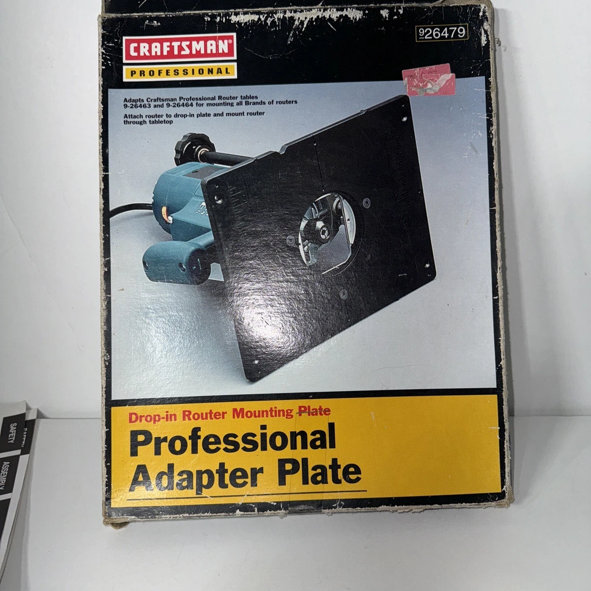 Craftsman router on sale table adapter plate