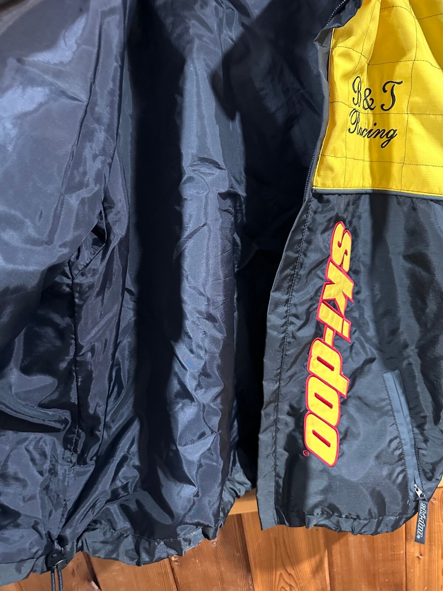 VTG Men's Ski-Doo Bombardier Rotax Yellow Full-Zip Summer Racing