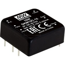 MEAN WELL DKM10C-15 DC/DC Converter Module 333 mA 10 W No. outputs: 2 x C
