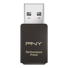 PNY Performance Prime  USB 3.2 Gen 1 microSD Flash Memory Card Reader, Gray