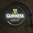 Vintage Guinness Double-Sided Lighted Pub Sign w/ Wall Bracket 18” Beer Advert.