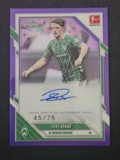 JENS STAGE Auto /75 Purple Refractor 2025-26 ...