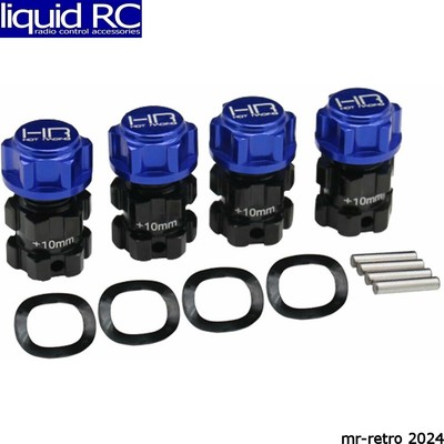 Hot Racing ERVT10W Aluminum +10mm Splined 17mm Hubs Hex E-Revo 2.0