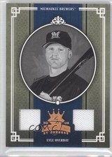2005 Donruss Diamond Kings Bronze Black & White Materials /100 Lyle Overbay 0ju