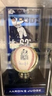 Aaron Judge Autographed Baseball 2022 Home Run Record Yankees Fanatics w/ case.