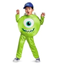 Kids Monsters University Mike Wazowski Jumpsuit Costume Party Cosplay Dress Up F