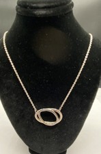 Silpada Sterling Silver Circular Pendant Necklace 6.6g