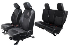 2007 - 2018 Jeep Wrangler Jku Seats Set Oscar Mike Black Leather Freedom Edtn 2007 - 2018 Jeep Wrangler Jku Seats Set Oscar Mike Black Leather Freedom Edtn
